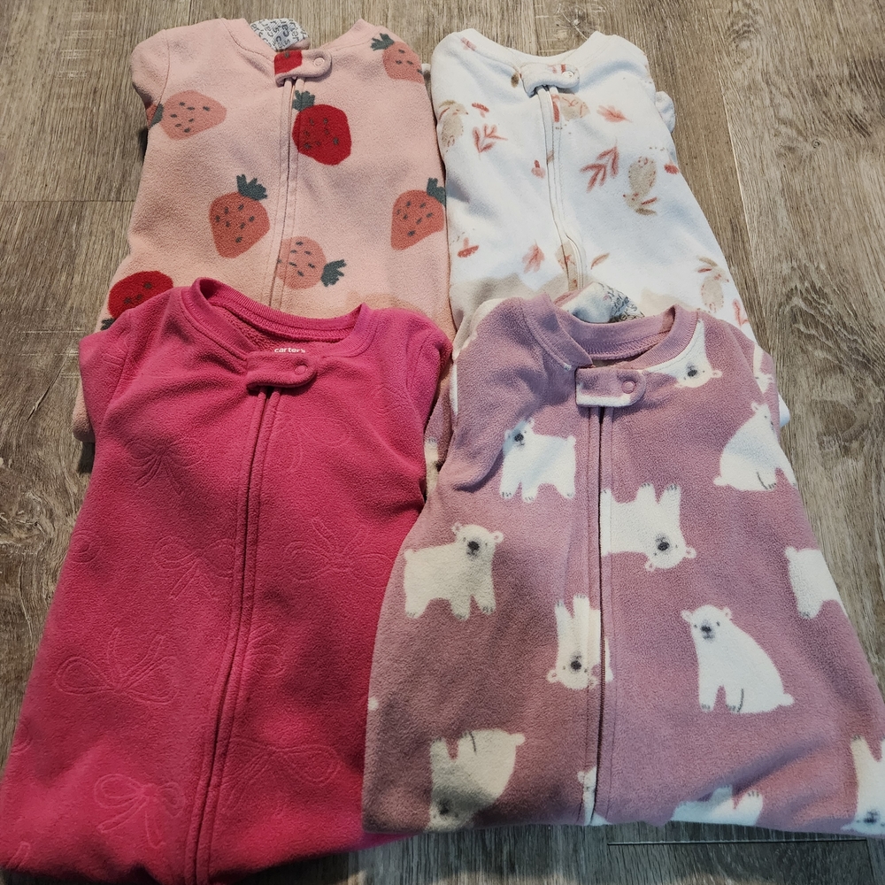 Bundle Of 4 Carter's Footie Pajamas